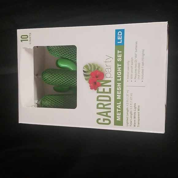 Cactus Metal mesh light set green - Picture 2 of 6